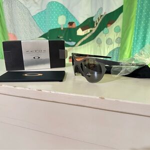 Oakley Sub Zero Fingerprint MUZM Gray and Black Sport Sunglasses